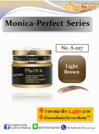 สีเพ้นท์ Monica รุ่น Perfect Series / No.A027 Light Brown 0
